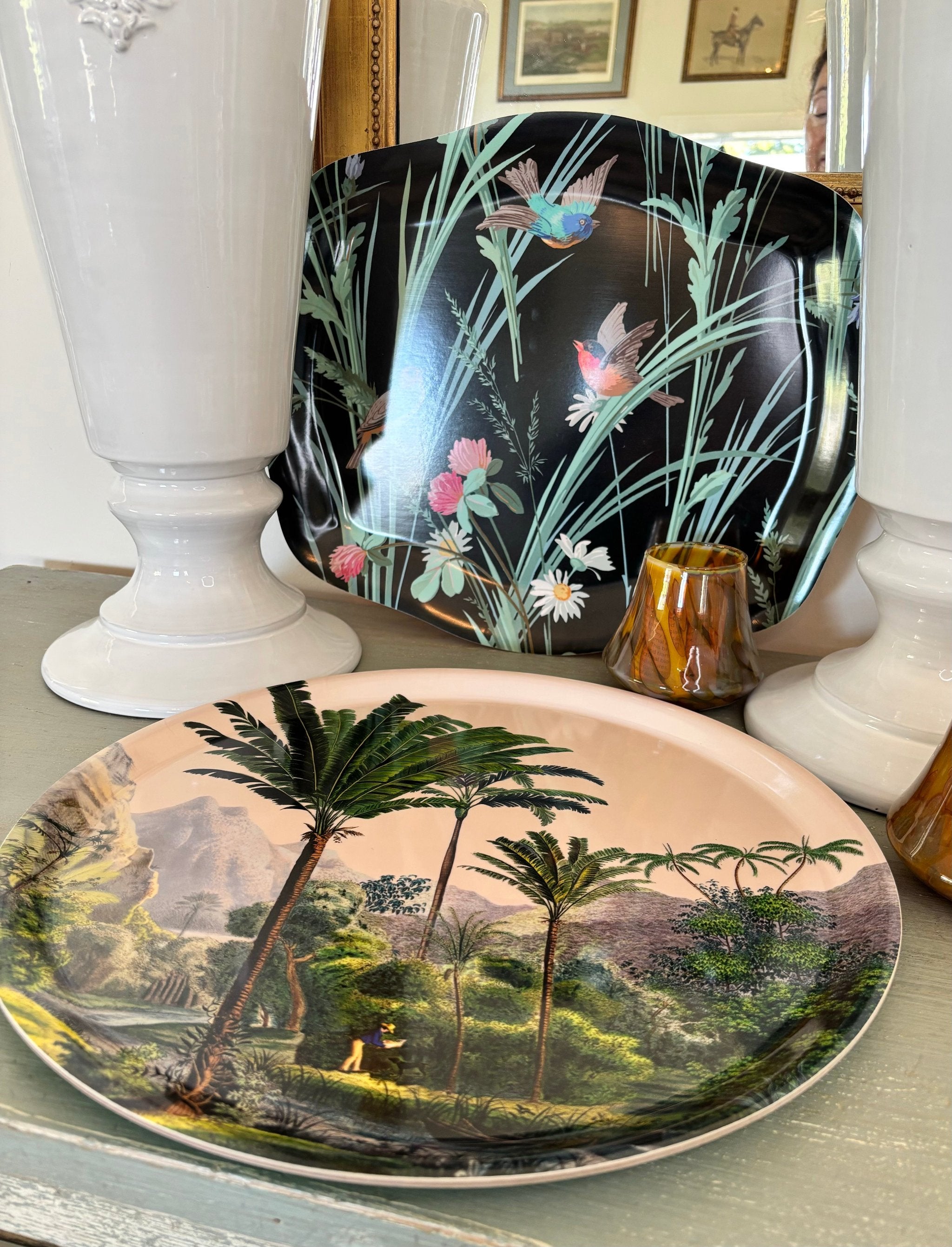 French Black Tray Paradisio