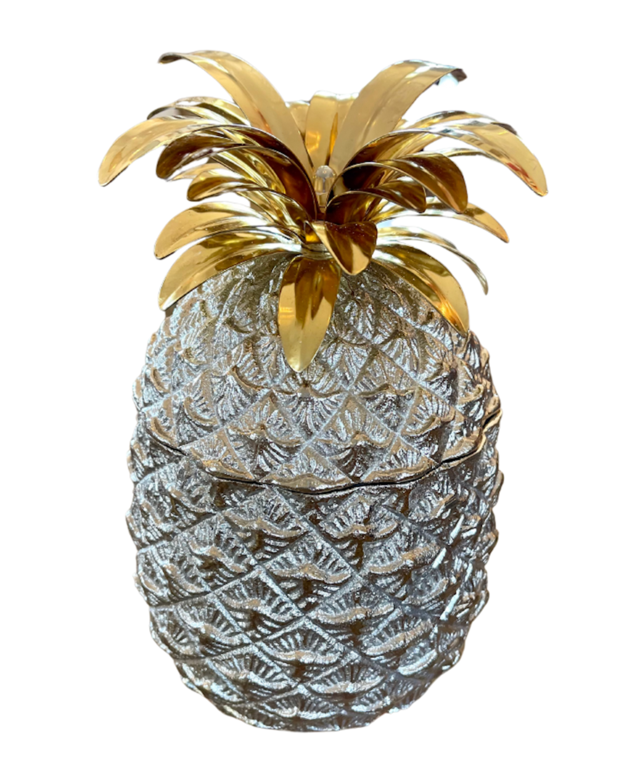 Silver and Gold Pineapple Ice Bucket