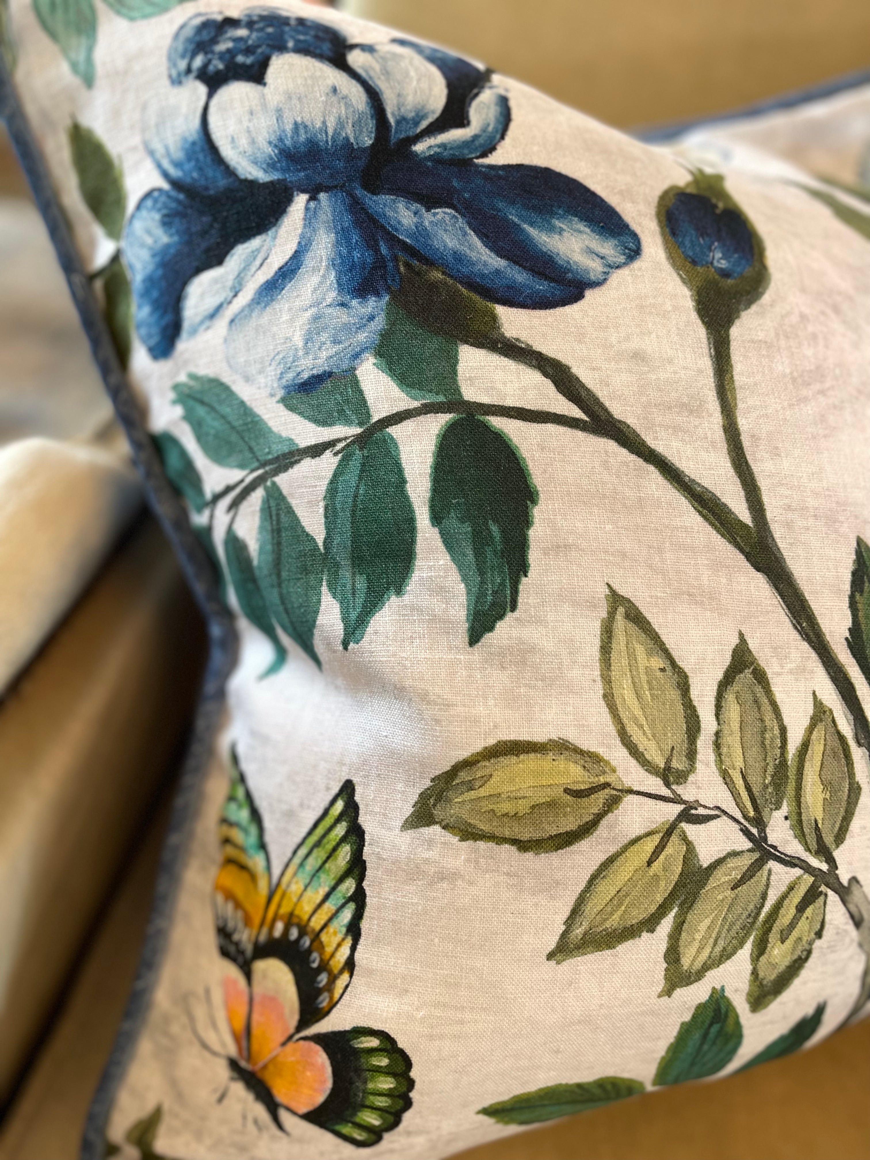 Custom Pillow in English Fabric