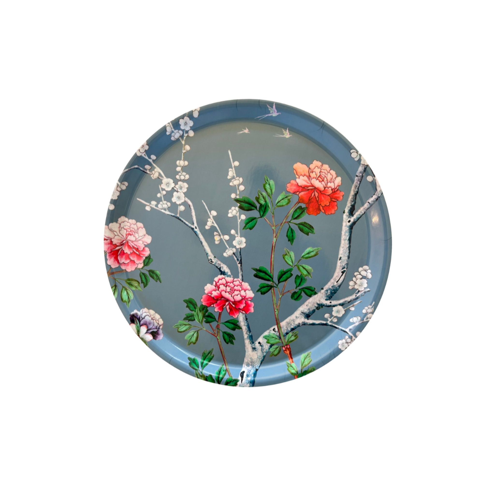 Round Peonies Tray