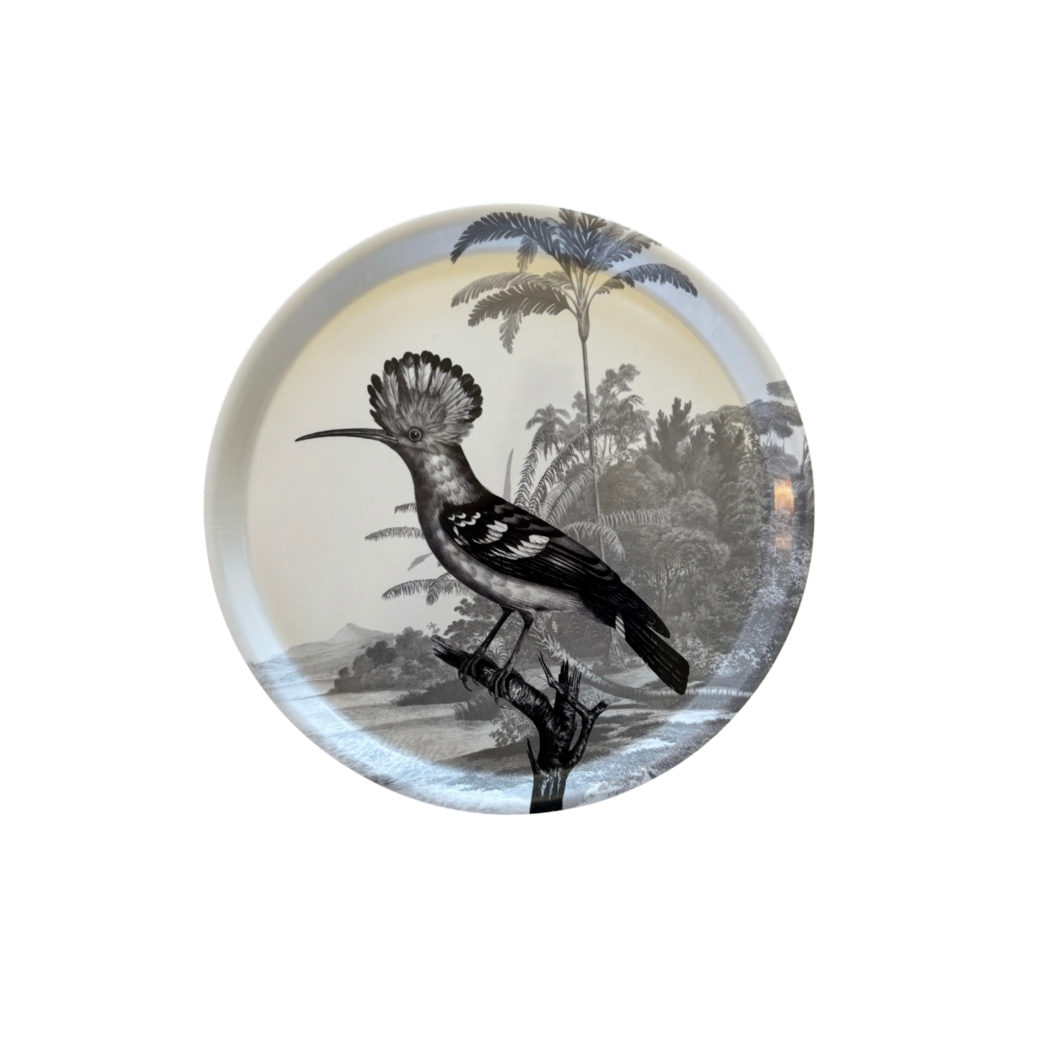 Round Paradisio Tray Hoopoe