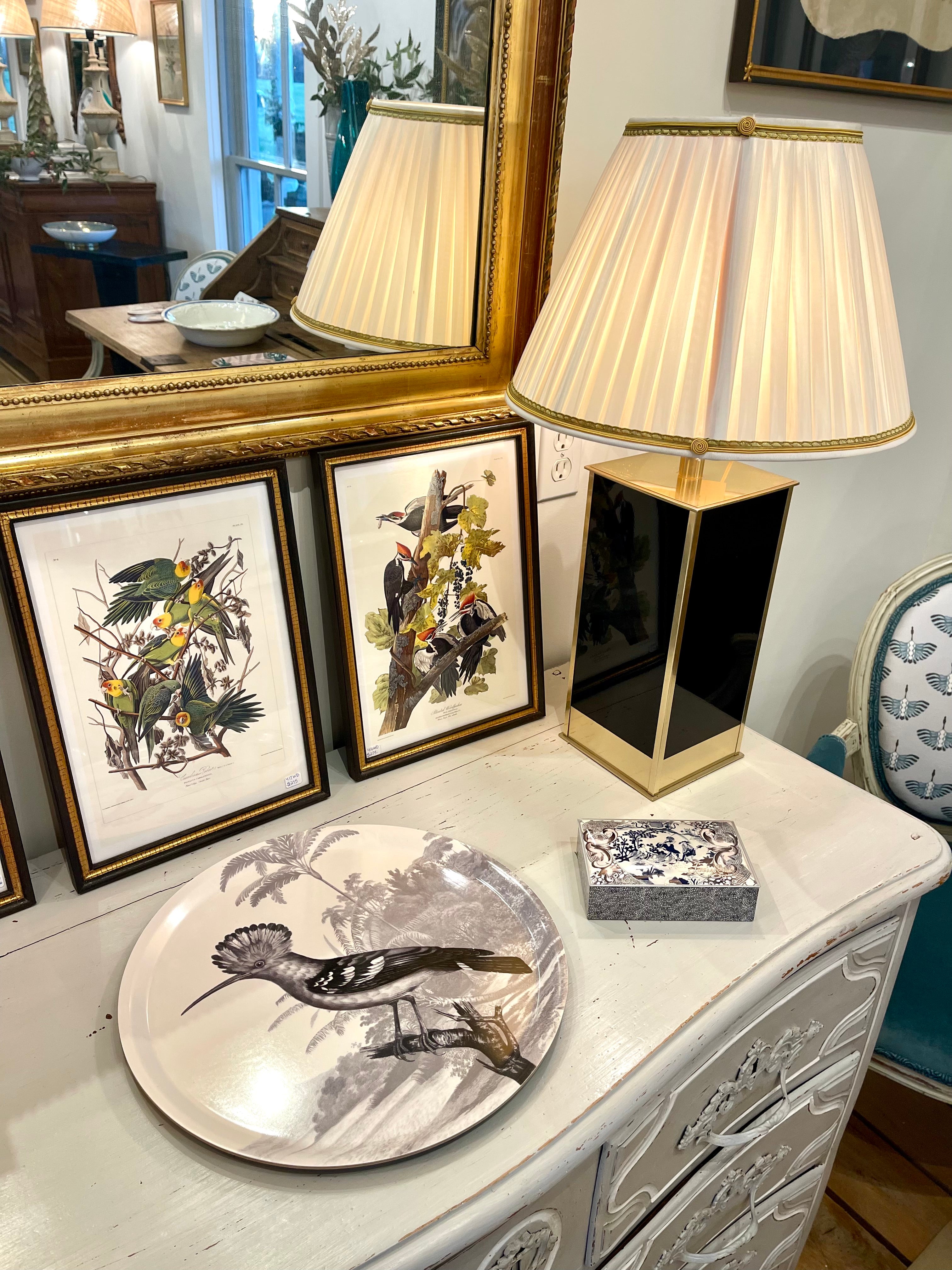 Round Paradisio Tray French Design Hoopoe