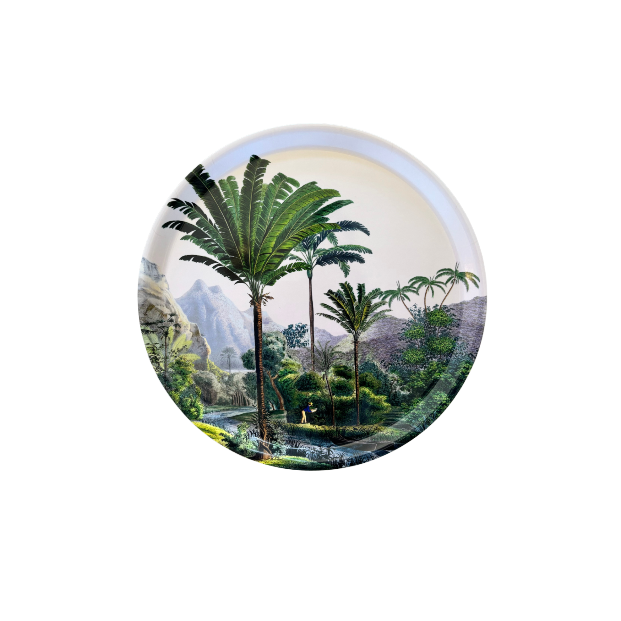 Round French Design Manicaria Tray