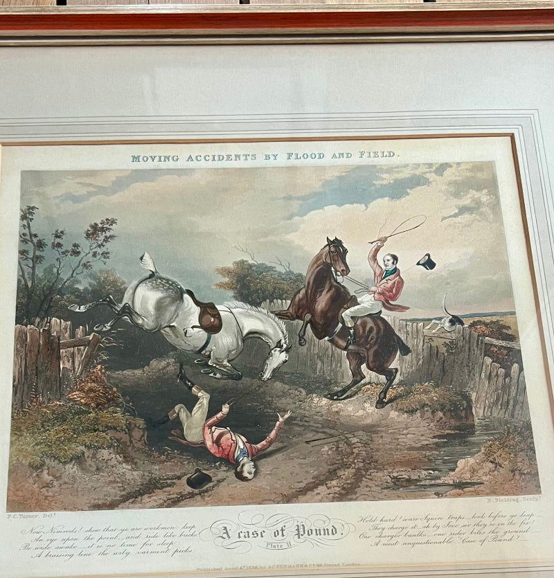 British Hand-Colored Engraving