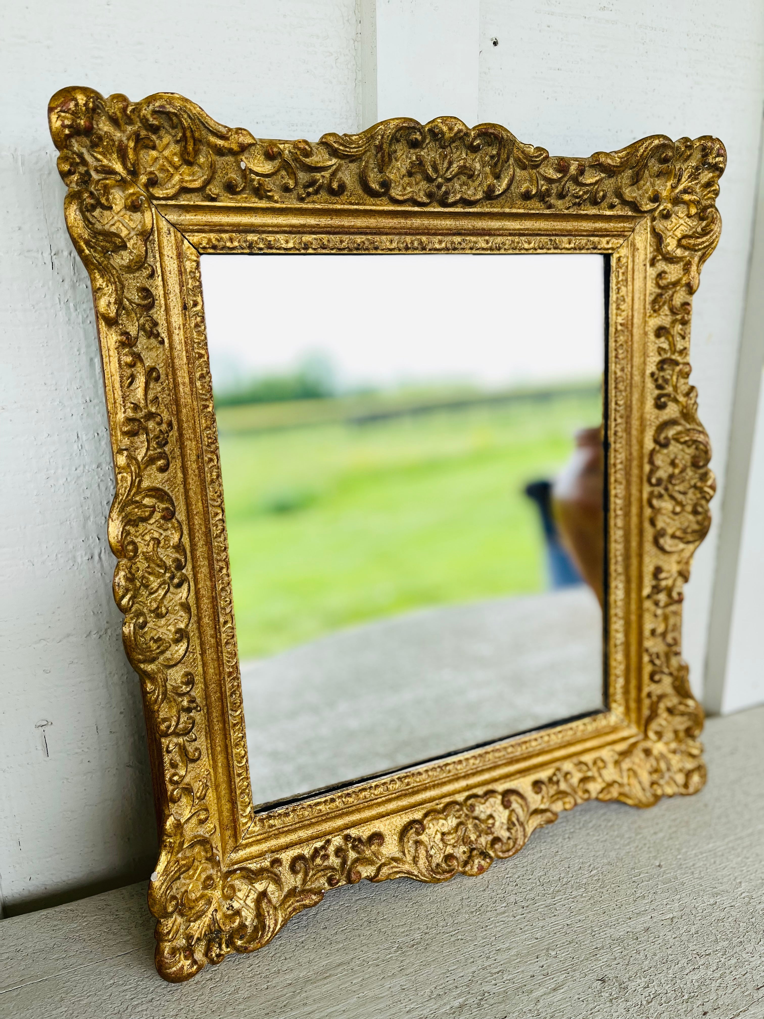 Small French Mirror Doree