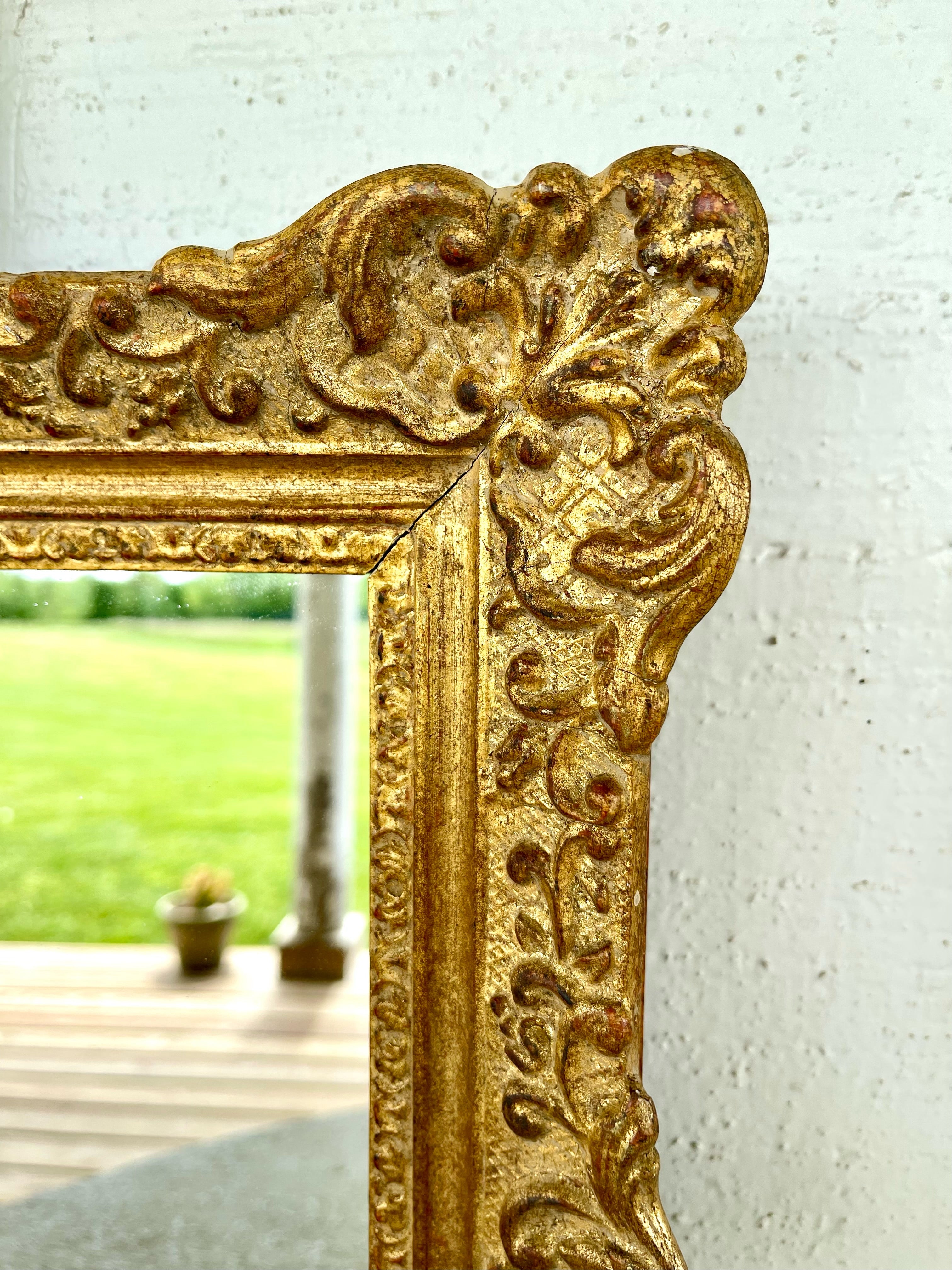 Small French Mirror Doree