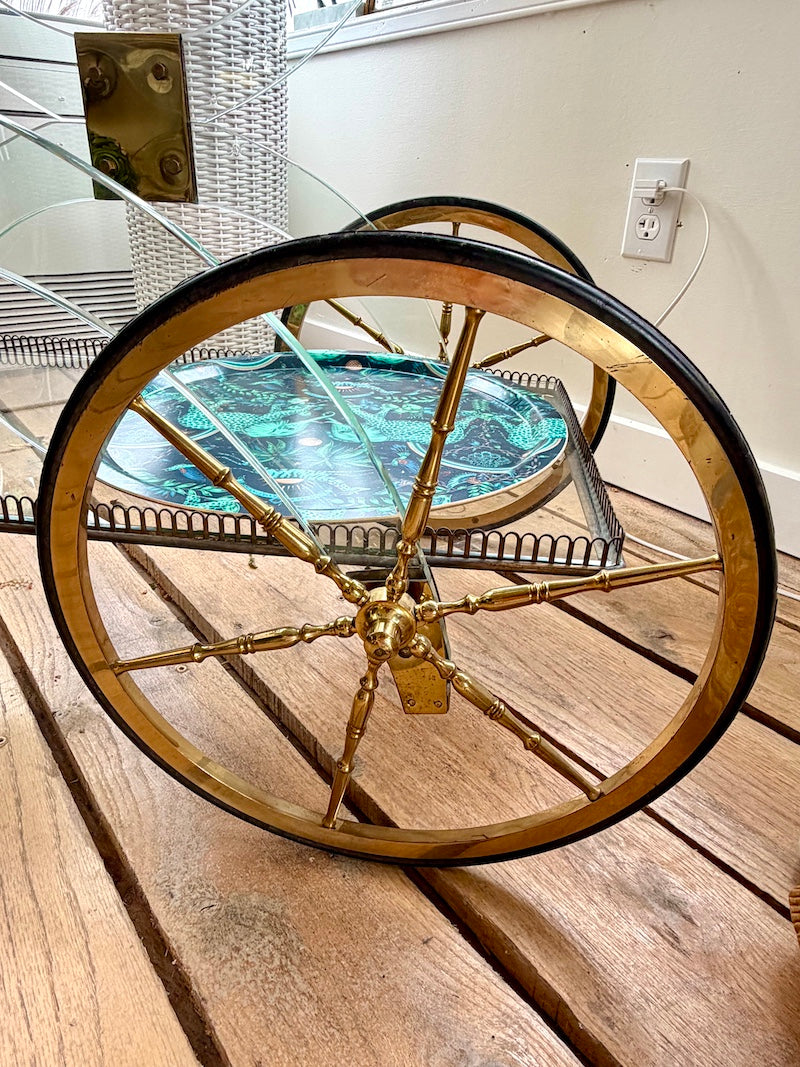 Italian 1950s Bar Cart "Fontanarte"