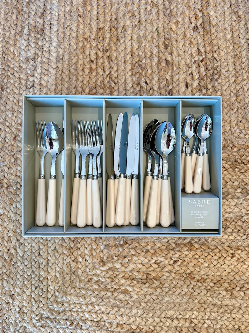Sabre French Cutlery Set of 24 Pieces, Pop Unis