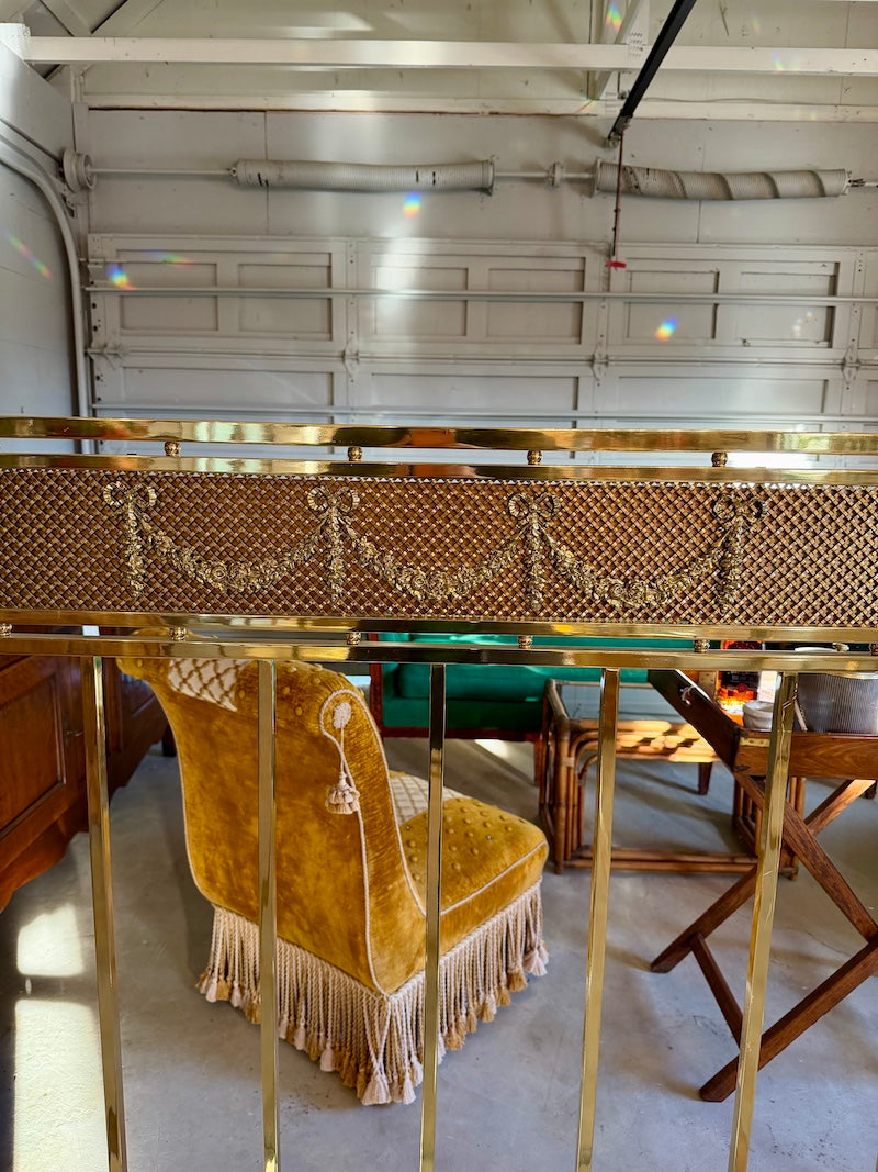 Antique Pair of Louis XVI Bronze Twin Beds