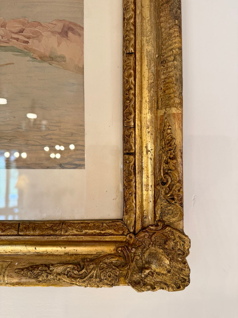 Antique Italian Watercolor, Naples