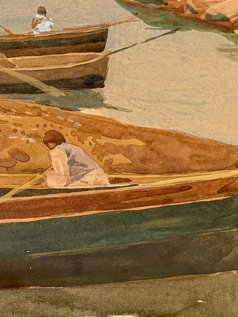 Antique Italian Watercolor, Naples