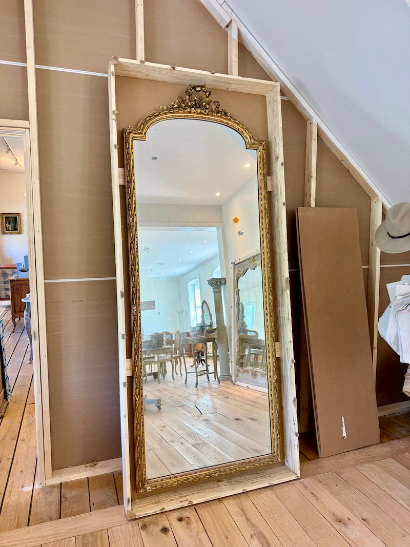 Antique French Mirror, 19th C., Louis XVI Style