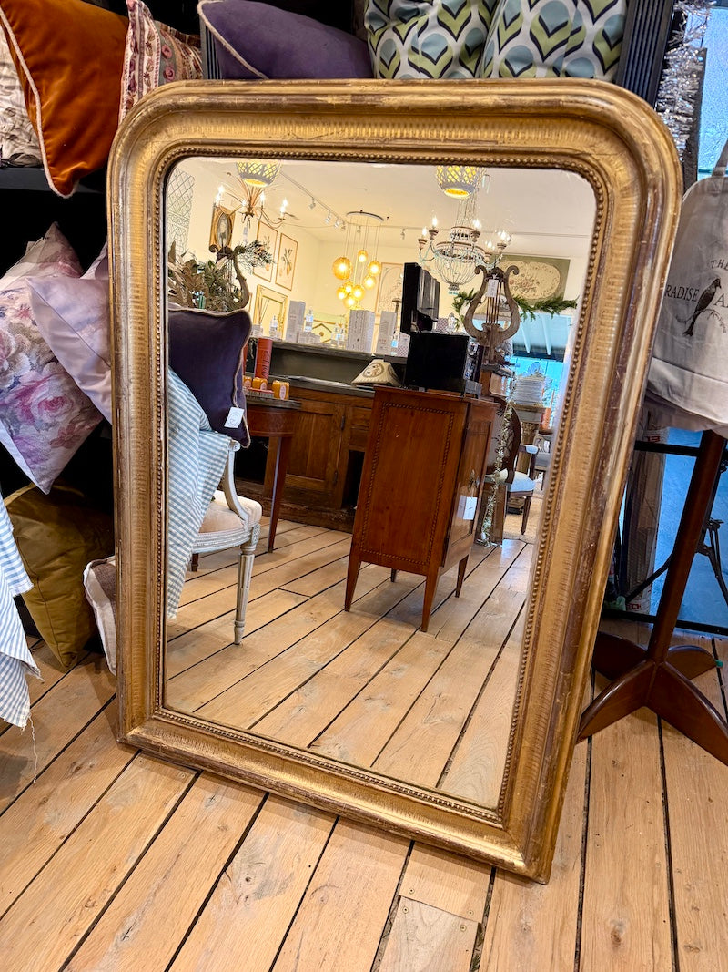 Antique French Louis Philippe Gilt Mirror