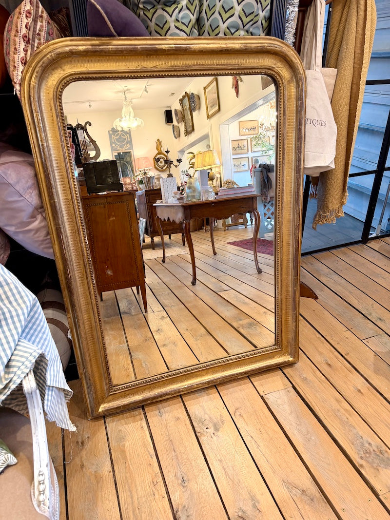 Antique French Louis Philippe Gilt Mirror