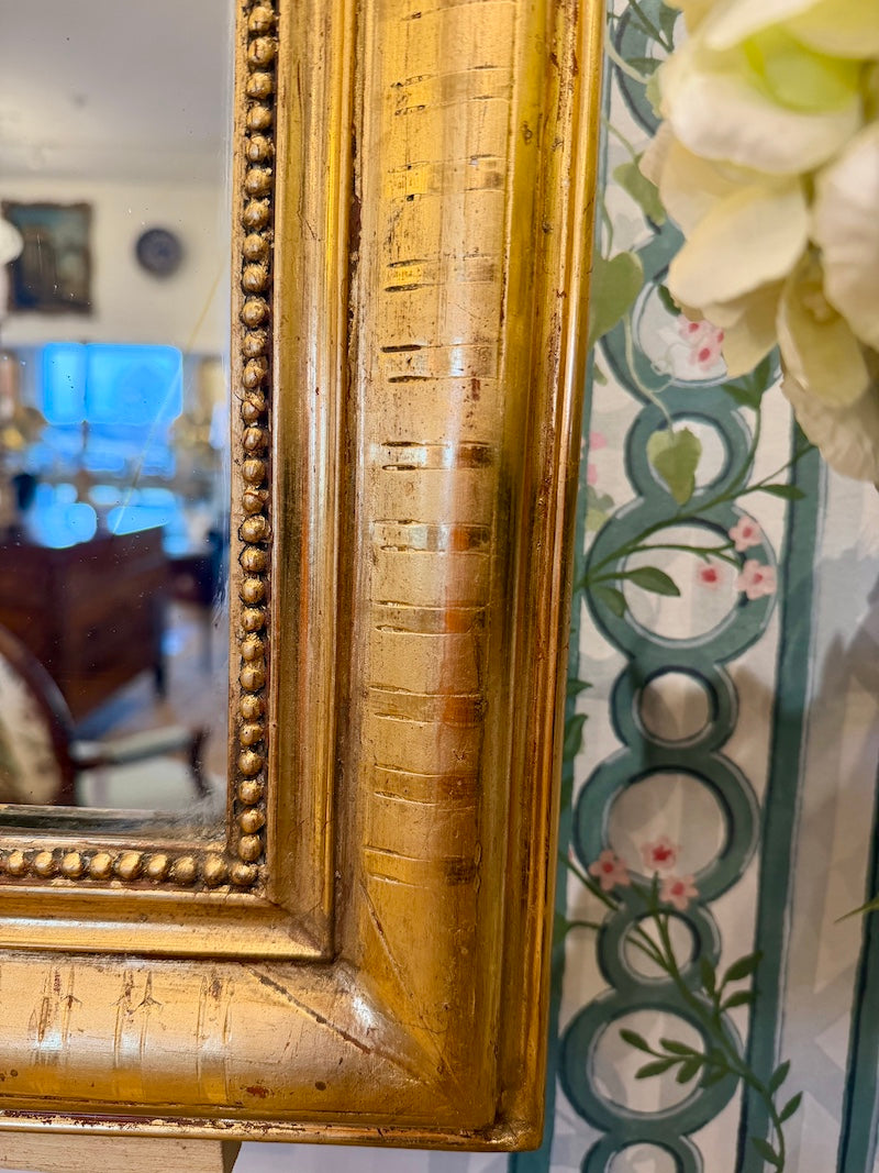 Antique French Louis Philippe Gilt Mirror