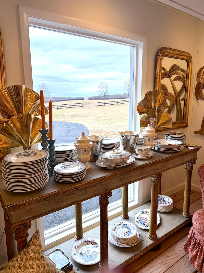 Antique French Regency Period Complete China Service