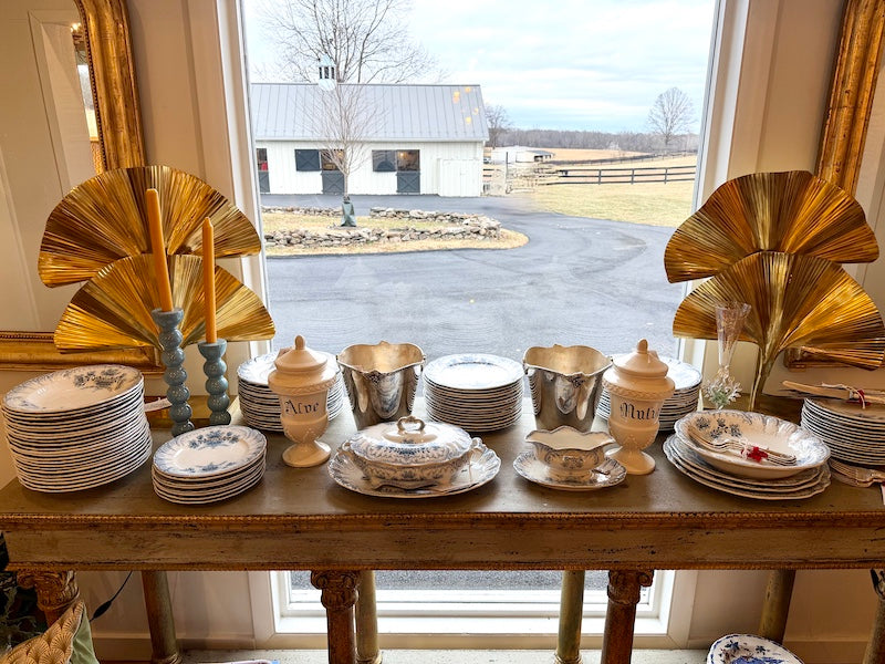 Antique French Regency Period Complete China Service