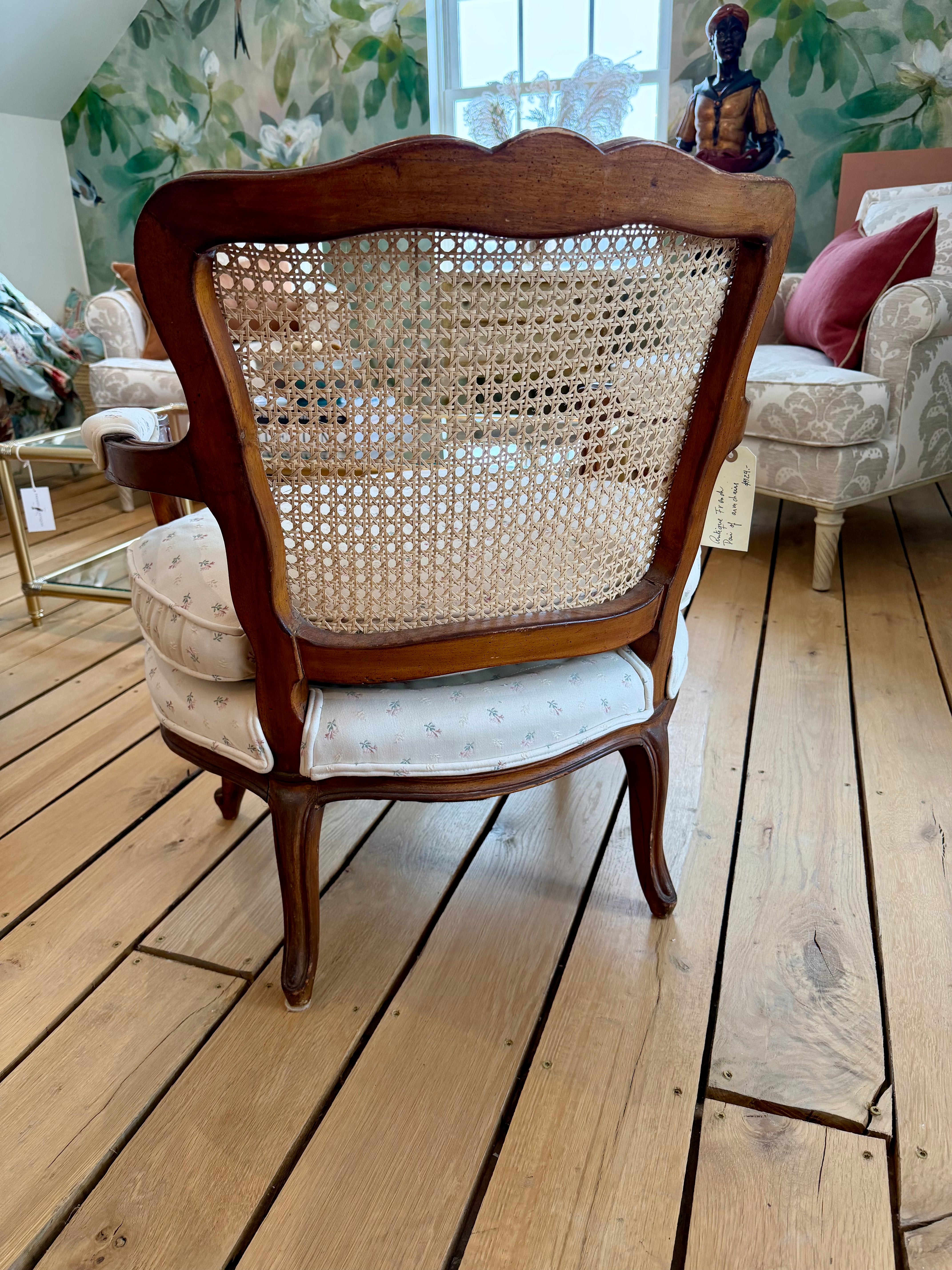 Pair of Antique French Louis XV Armchairs