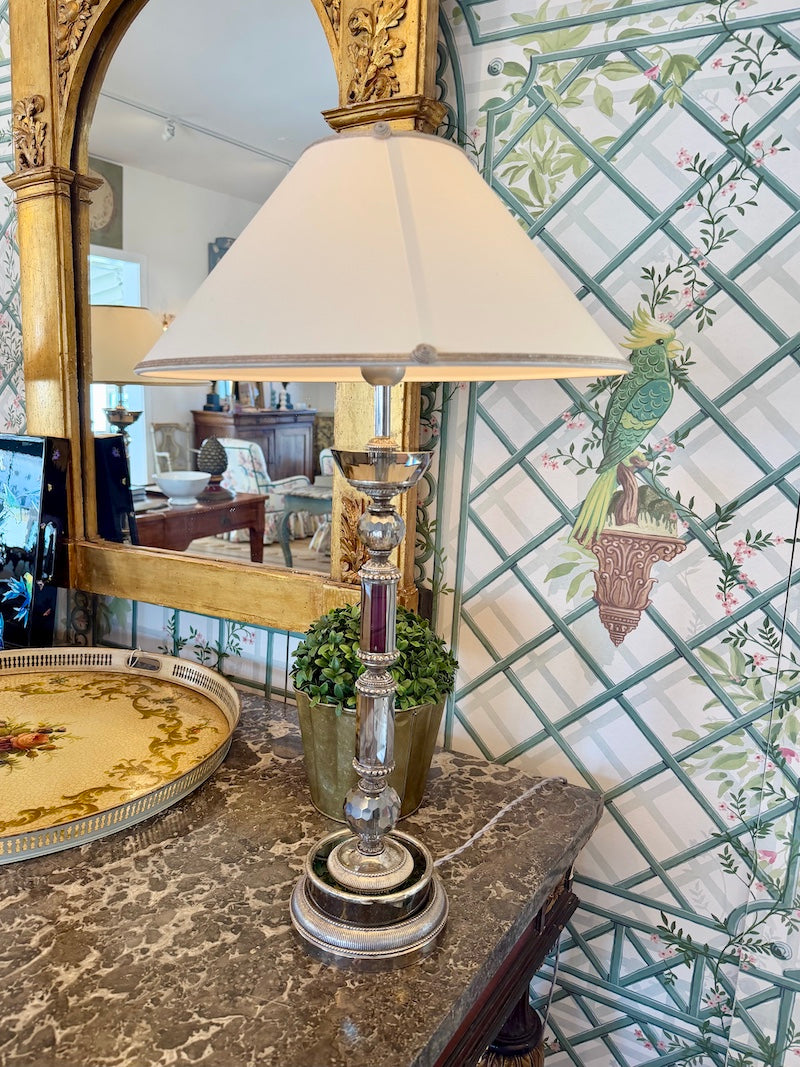 Pair of Baccarat Crystal Lamps