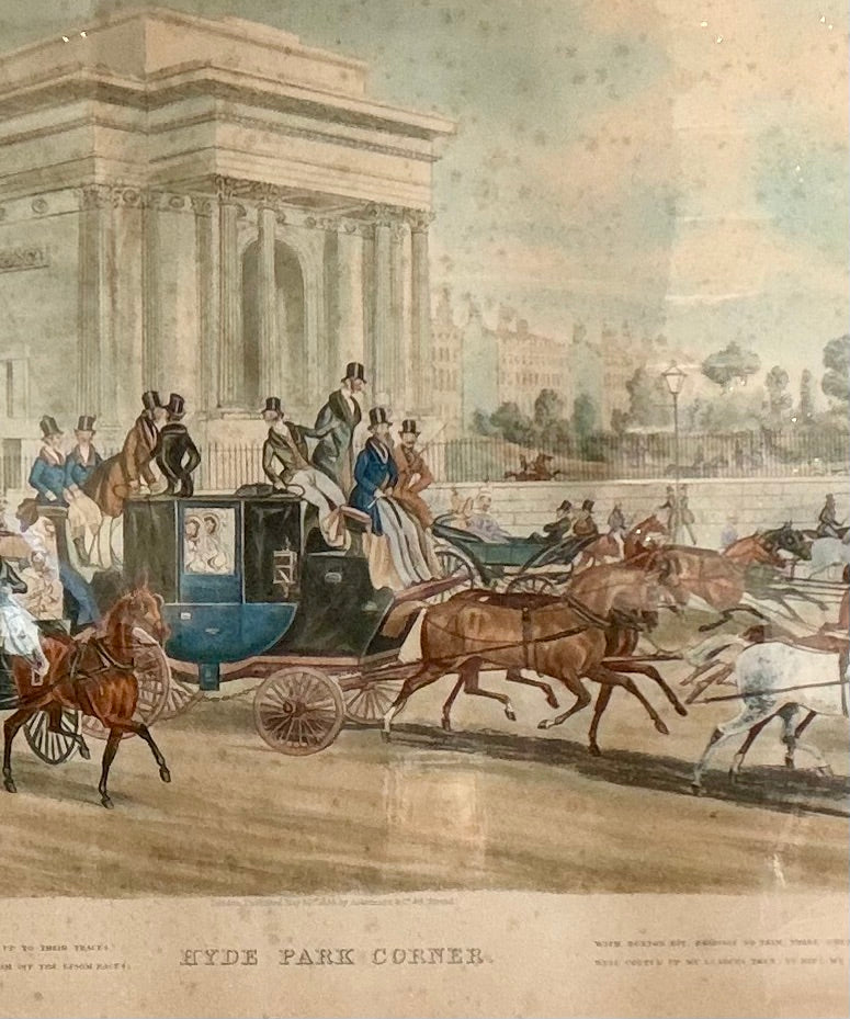 English Print "Hyde Park Corner"