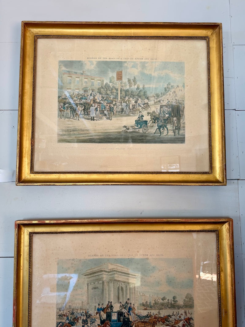 English Print "The Lord Nelson Inn Cheam"