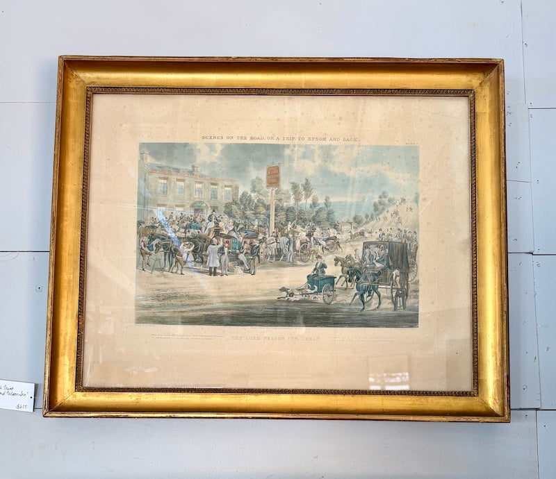 English Print "The Lord Nelson Inn Cheam"
