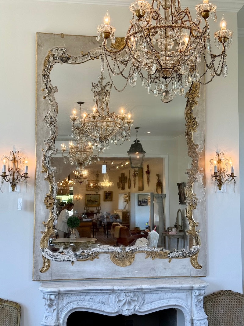 Antique French Mirror/Trumeau