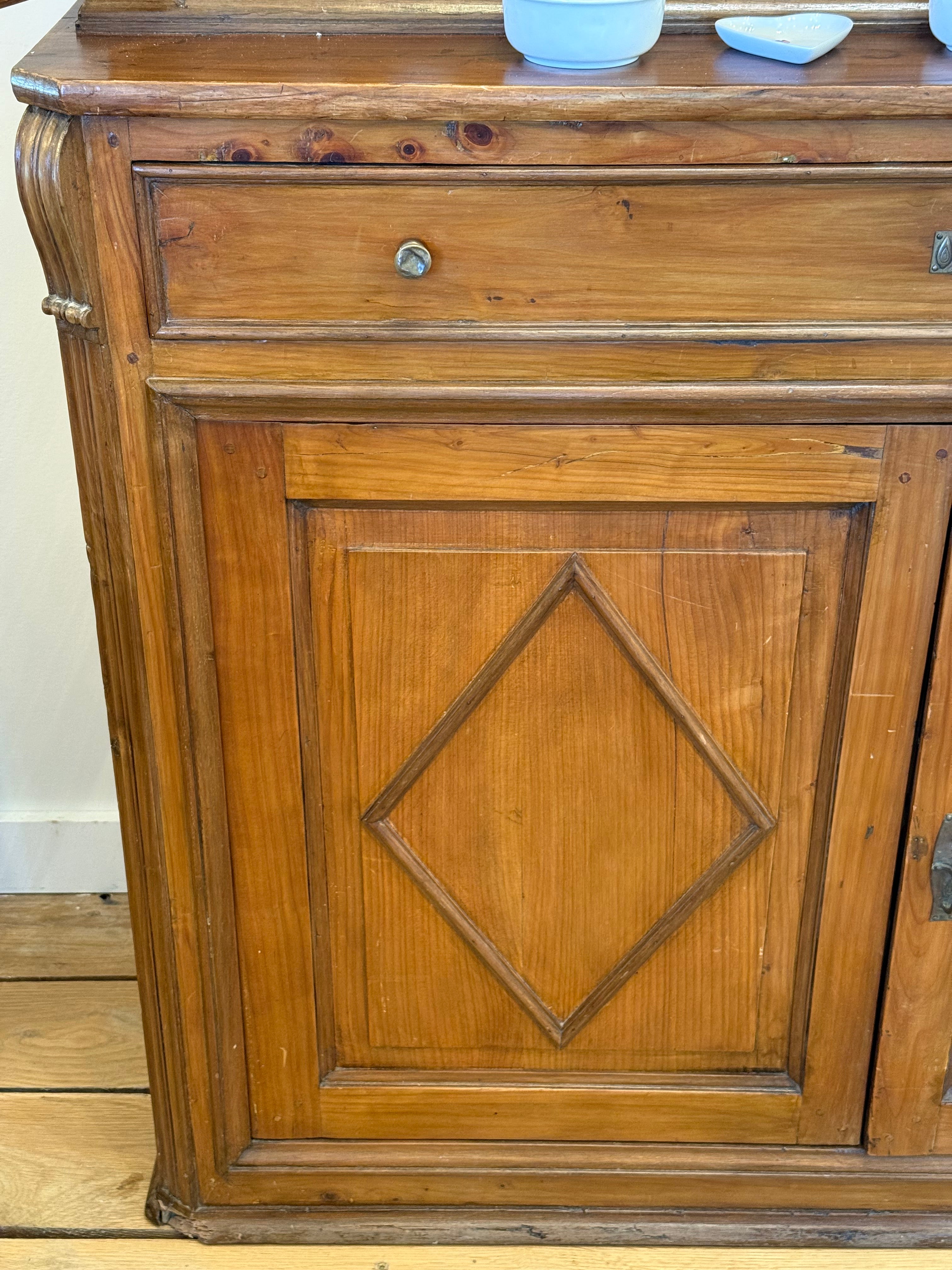 Antique Italian China Cabinet 1840s