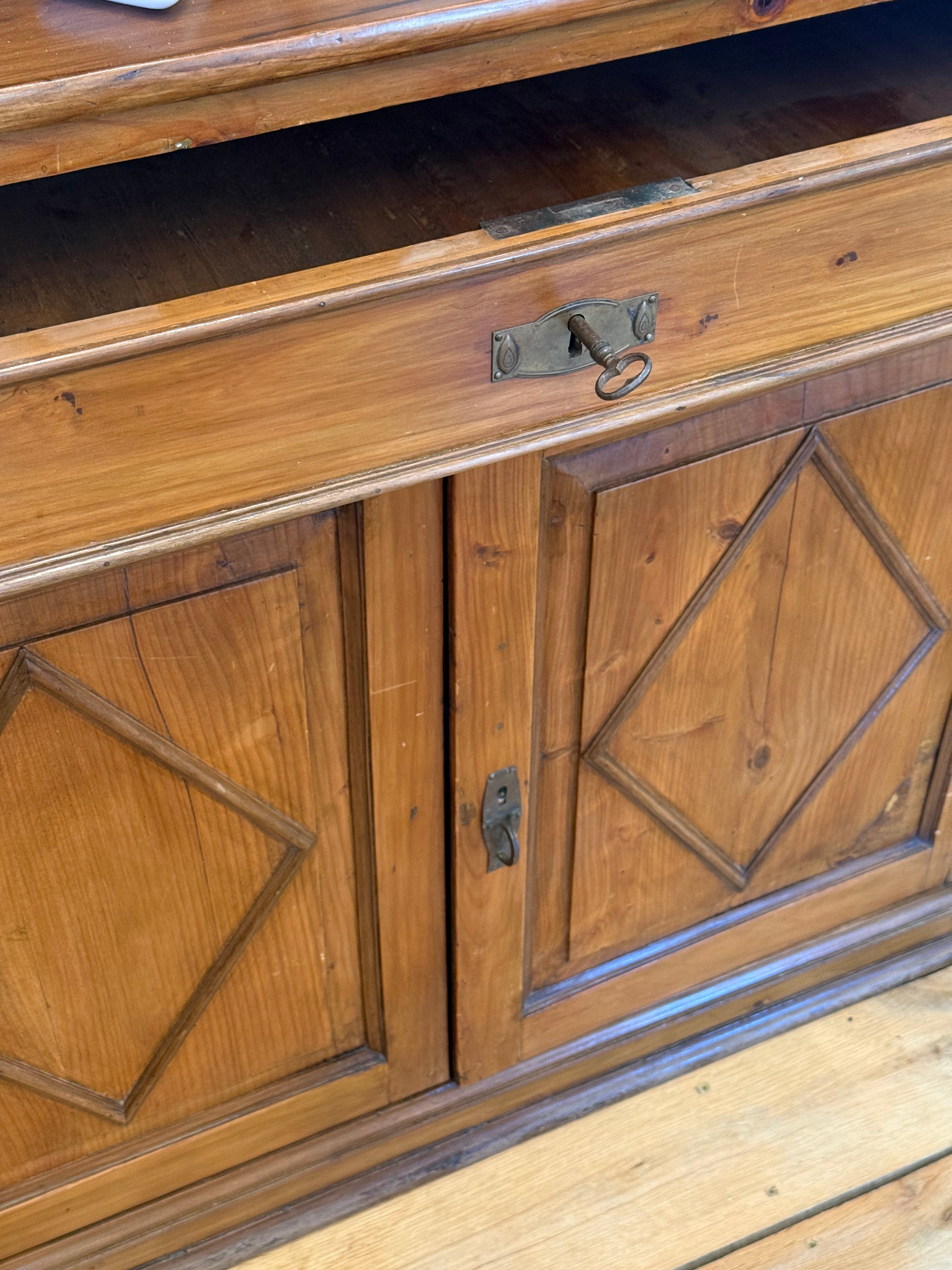 Antique Italian China Cabinet 1840s