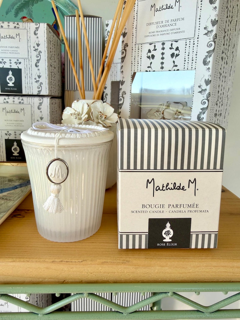 French Mathilde M. Scented Candle, Rose Élixir