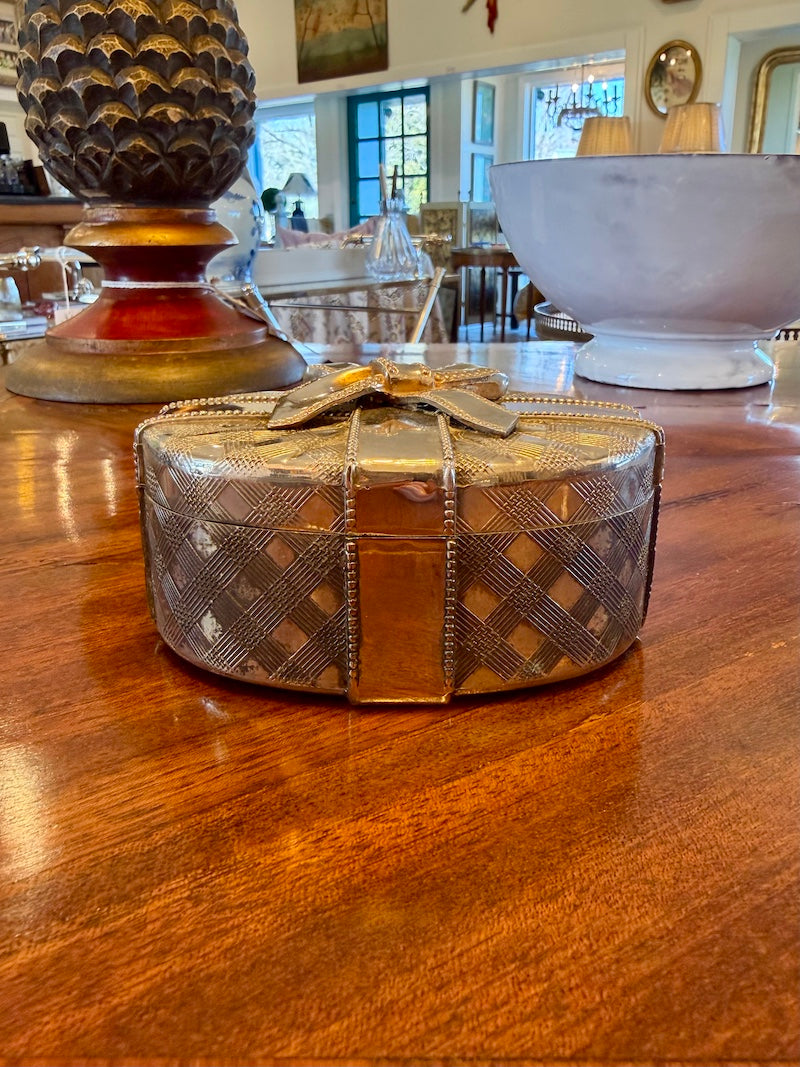 Charming Antique Silver plated Box
