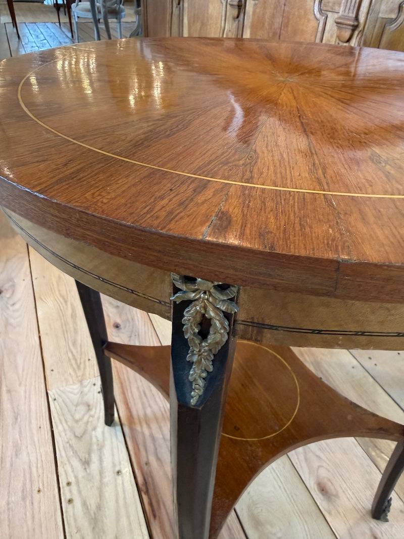 Antique French Round Side table