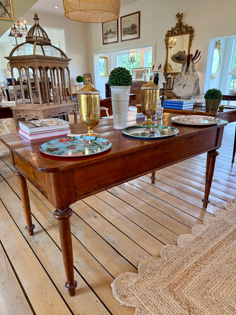 Antique Italian Table 19th C., Walnut