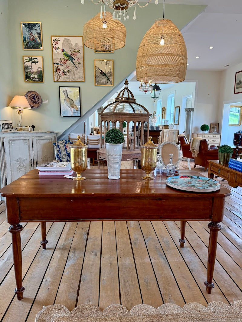 Antique Italian Table 19th C., Walnut