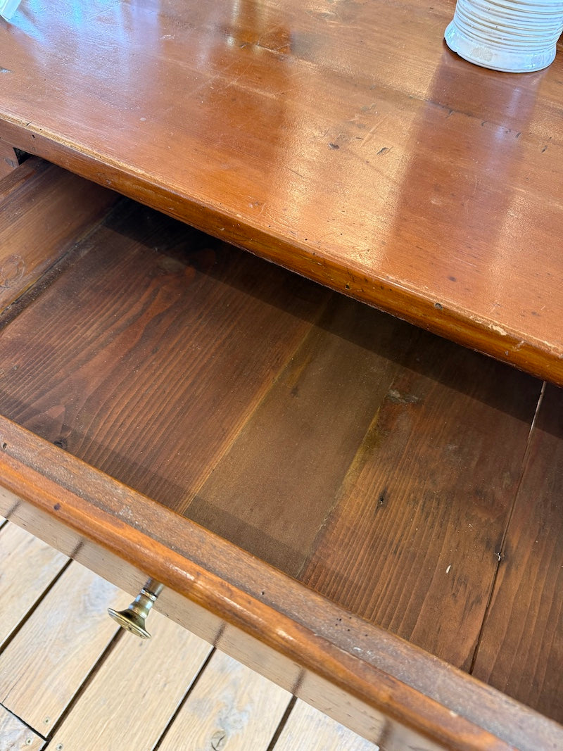 Antique Italian Table 19th C., Walnut