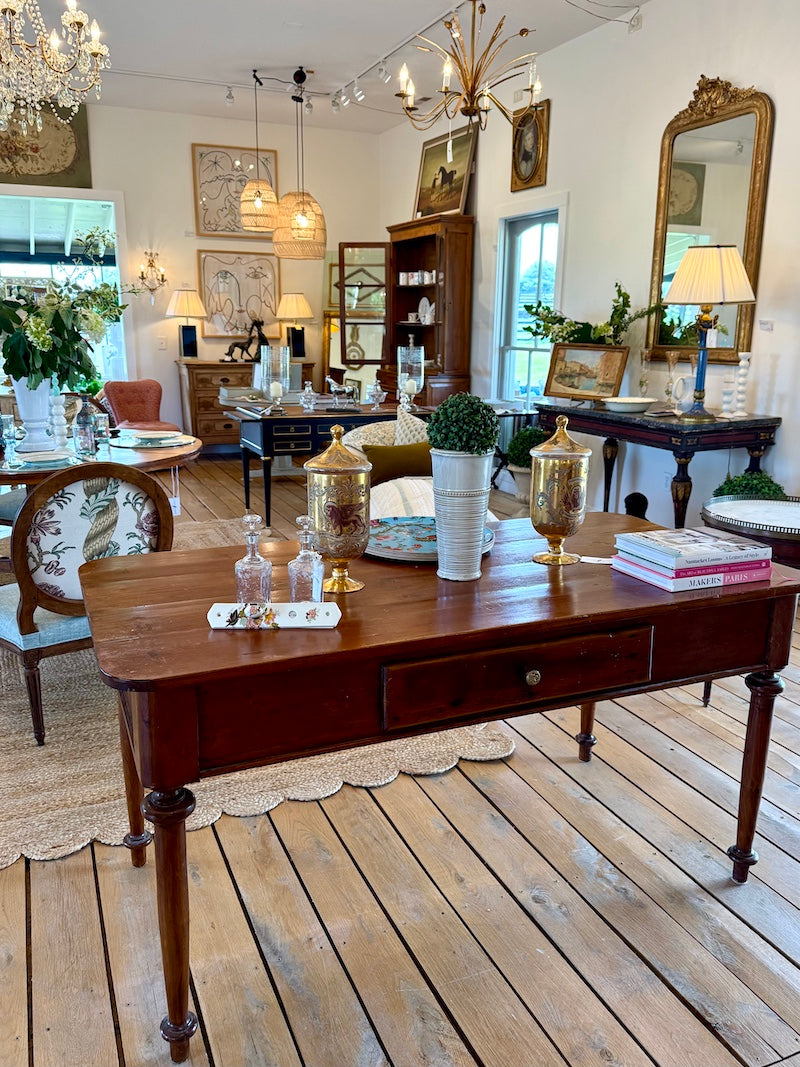 Antique Italian Table 19th C., Walnut