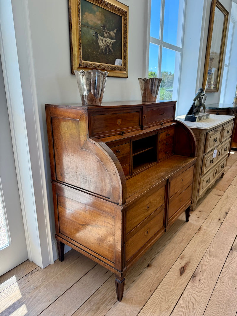 Antique French Louis XVI Roll Top Desk