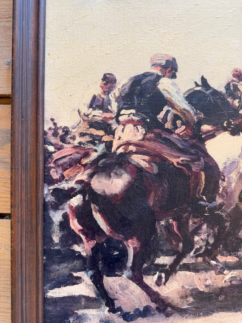 Oil Painting, Horse Race