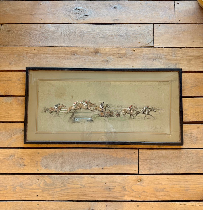 Signed Pastel, Steeplechase