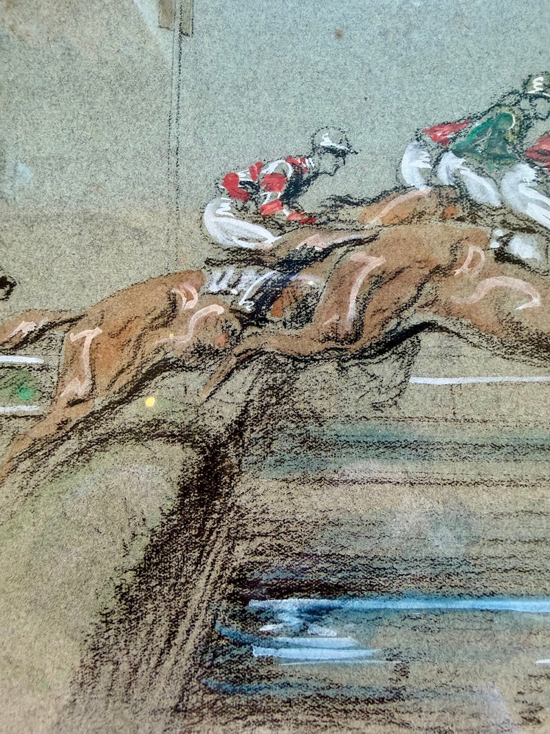 Signed Pastel, Steeplechase