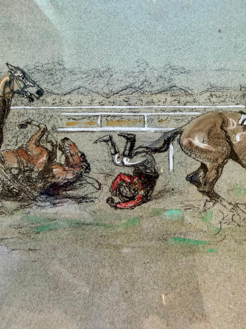 Signed Pastel, Steeplechase
