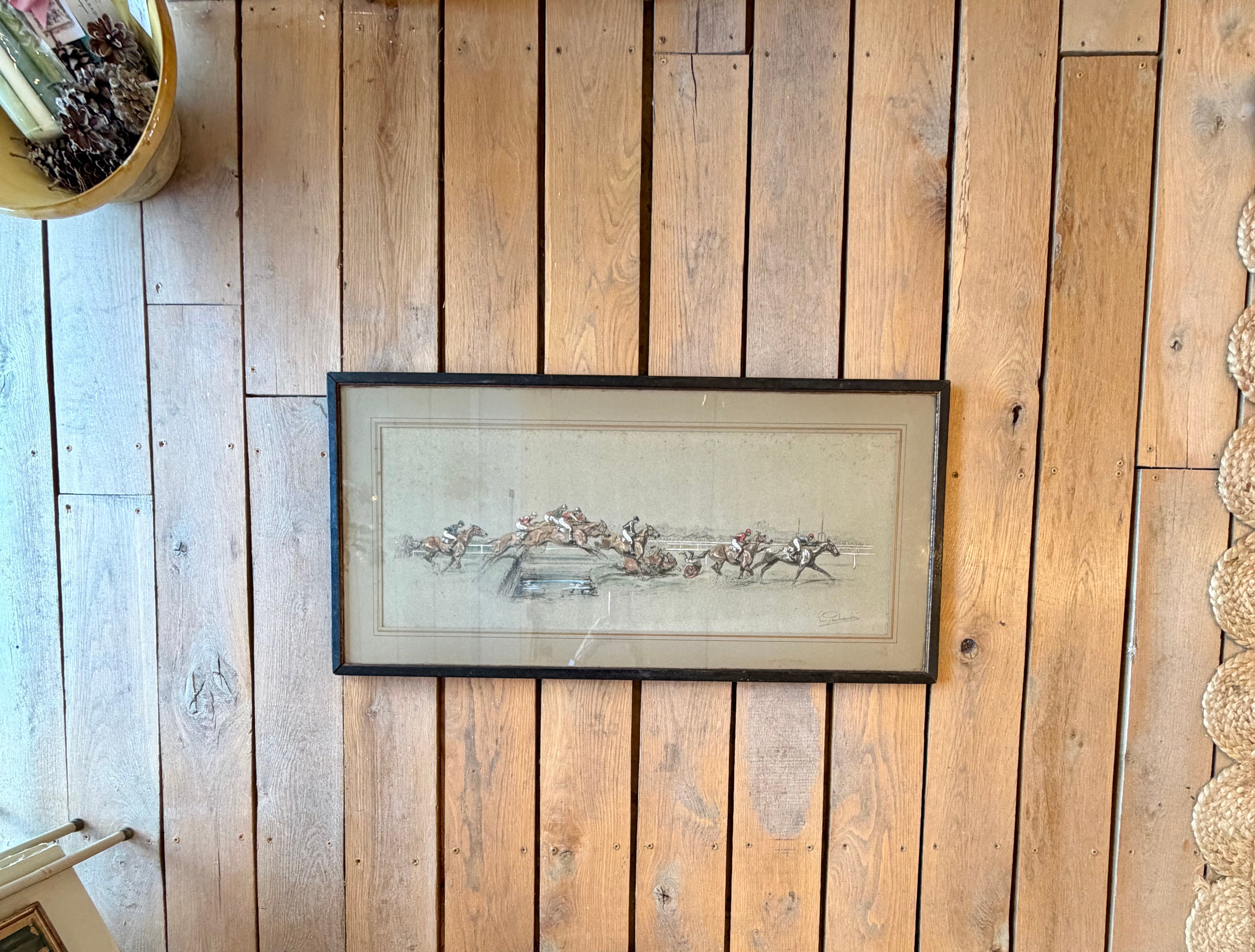 Signed Pastel, Steeplechase