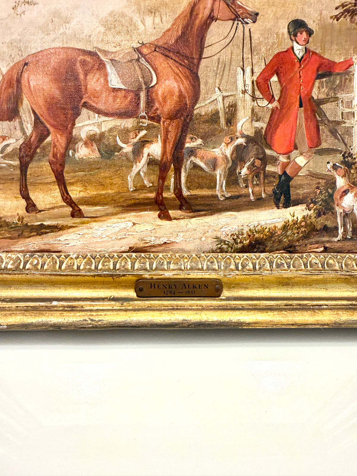 Pair of Antique Original Oil Paintings by Henry Alken 1700s