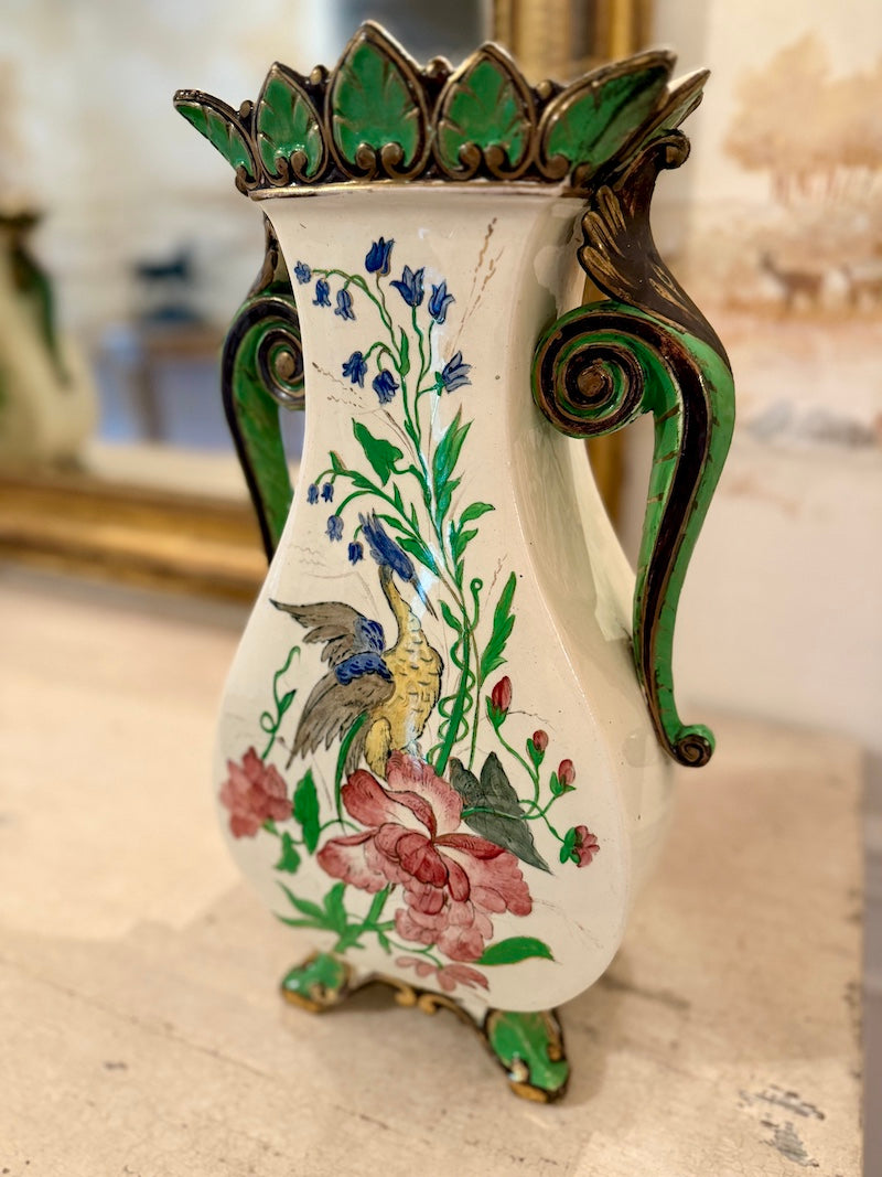Antique French Art Nouveau Chinoiserie Vases
