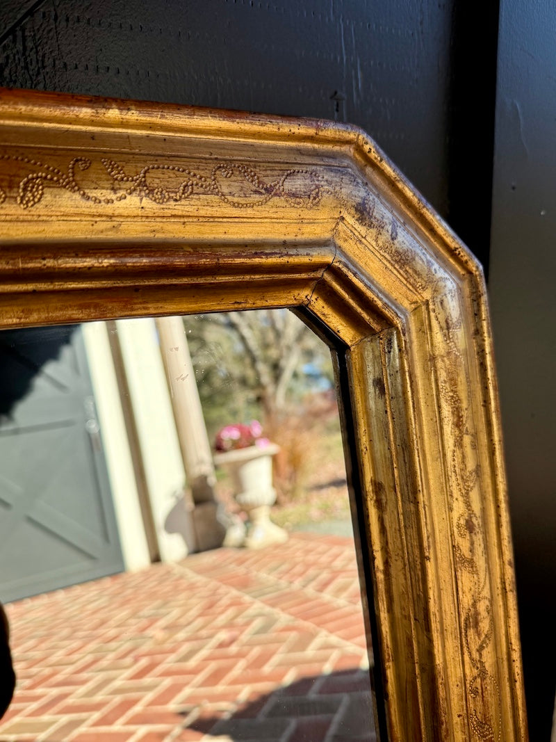 Antique French Louis Philipe Gilt Mirror