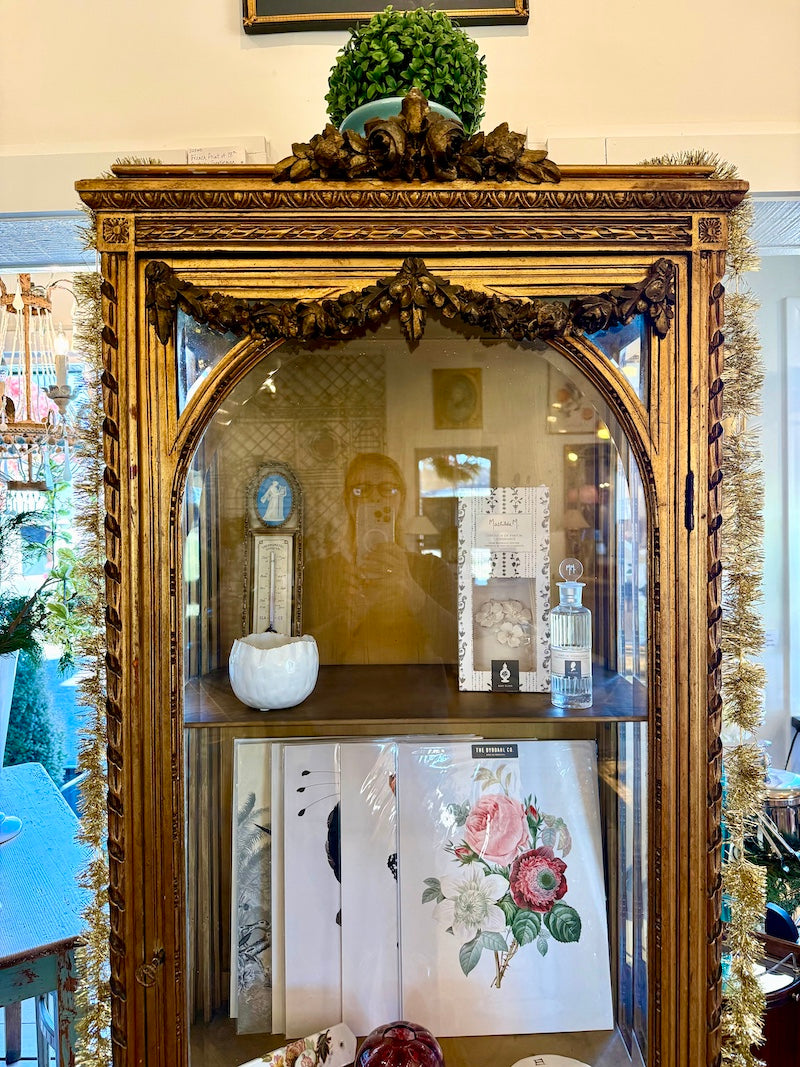 Antique Italian Louis XVI-Style Display Cabinet
