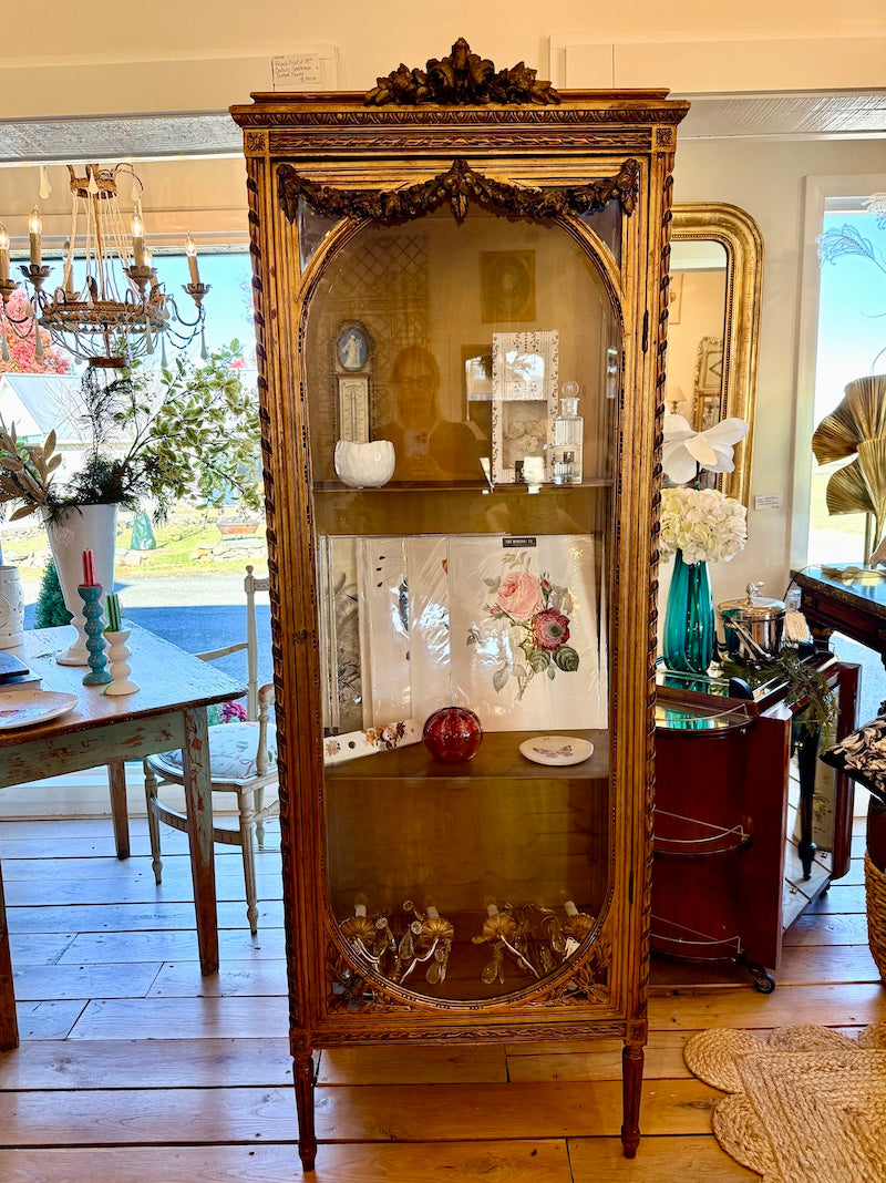 Antique Italian Louis XVI-Style Display Cabinet