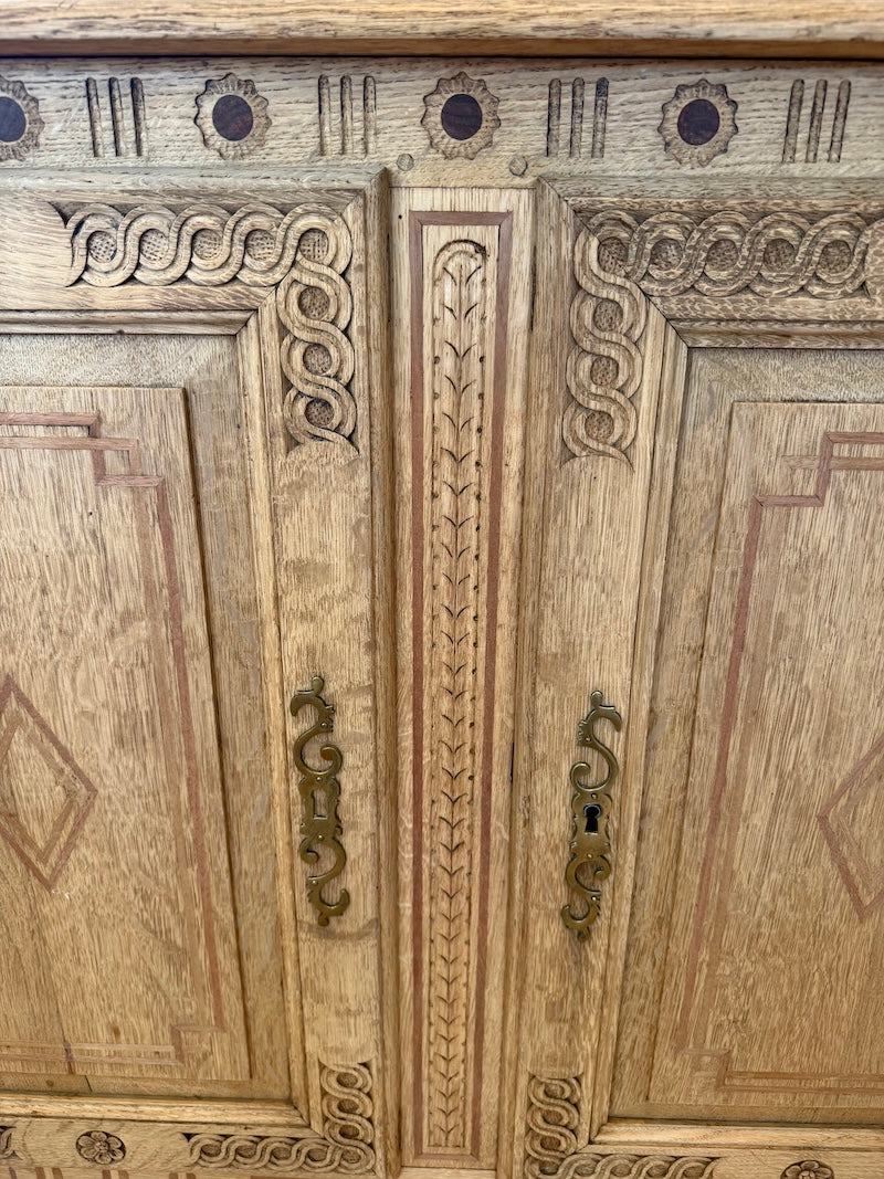 Antique Belgian de Liege Sideboard/Cabinet