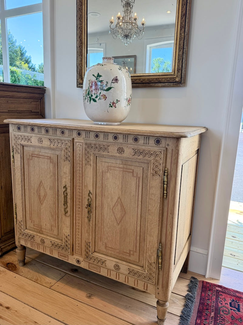 Antique Belgian de Liege Sideboard/Cabinet
