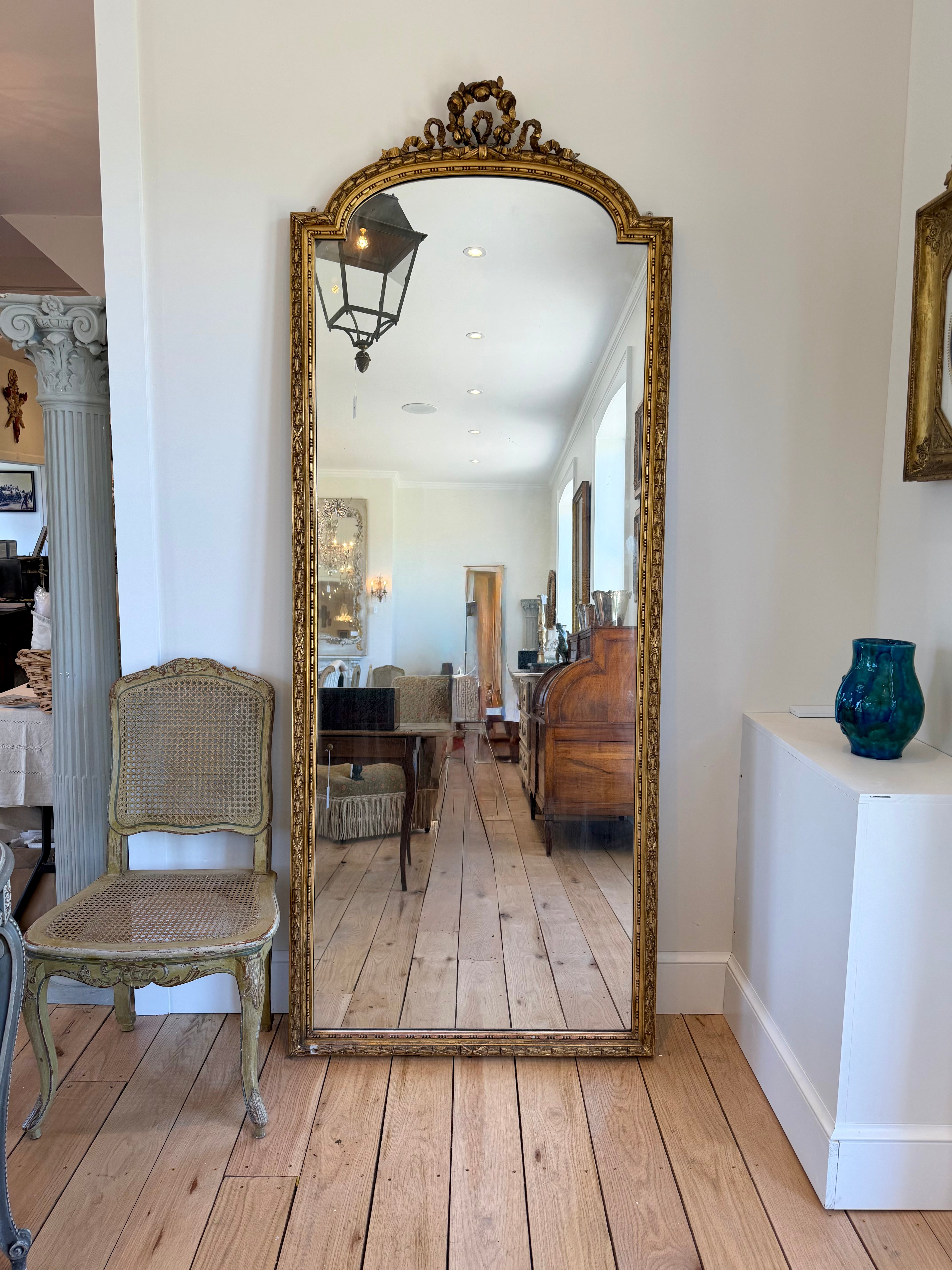 Antique French Mirror, 19th C., Louis XVI Style